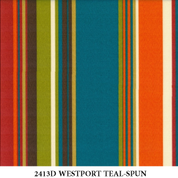 2413D WESTPORT TEAL STRIPE-SPUN